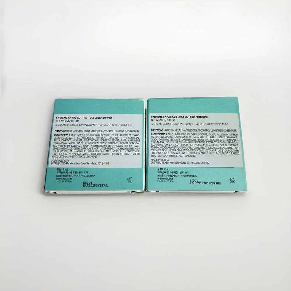 I'M MEME- Oil Cut‎ Pact #01 Skin Mattifying, Pressed Face Powder 9.5g